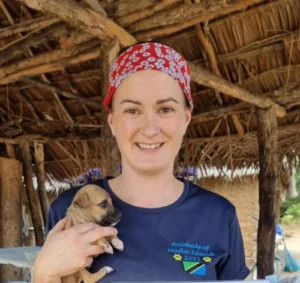 Susan with Puppy